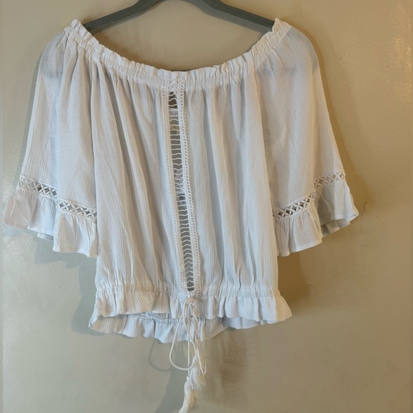 PacSun Tops - NWT PacSun LA Hearts White Peasant Blouse size Large